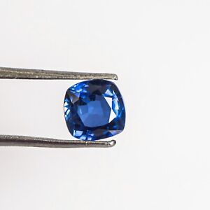 6.0 Ct Certified Natural Cushion Royal Blue Sapphire Kashmir Loose Gems W-528