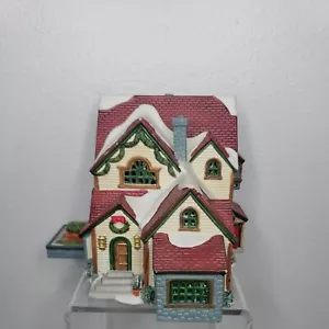 Lemax Porzellan Dorf 1998 weihnachtlich beleuchtetes Haus #85270 KEIN GEWÄCHSHAUS - Bild 1 von 7