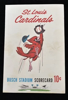 1963 Program Stan Musial Last Game/Hit 3630/RBI 1951 Scorecard Cardinals/Reds⚾️ - Image 1 of 4