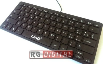 MINI TASTIERA KEYBOARD ULTA SLIM USB 2.0 PS3 PS4 PC NOTEBOOK LINQ KM-681 - Immagine 1 di 4
