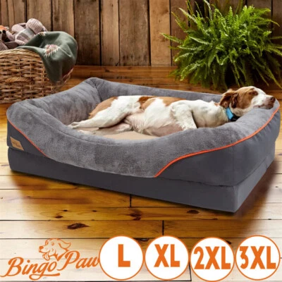 Ultimate Large Orthopedic Dog Bed High-loft Pet Sofa Cushion Nestling Chaise Bed - Image 1 of 4