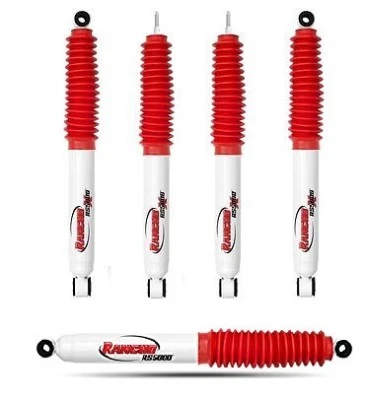 Rancho Shock Absorbers Plus Steering Stabilizer for Dodge Ram 1500 94-01 4WD 3" - Image 1 of 4