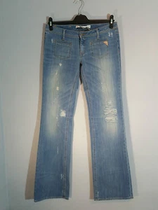 MET Damen Hüft-Jeans Schlag-Jeans W25 - 30 blau NEU mit Etikett - Picture 1 of 5