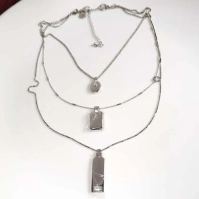 26" Casa Blanca Mercado Negro WHBM Collar en Capas Elegante Mujer Vacaciones Joyería Foto 1 de 4