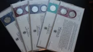 5 U.S. Mint First Day Covers P & D State Quarters ENN COINS - Picture 1 of 13
