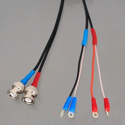 BNC to M3 Screws Ring Lugs Terminal Coax Signal Cable For Ultrasonic Flow Meter - Image 1 of 4