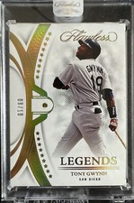 2022 Panini Flawless Tony Gwynn Legends Gold Diamond #/10 Encased San Diego