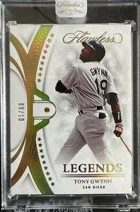 2022 Panini Flawless Tony Gwynn Legends Gold Diamond #/10 Encased San Diego - Picture 1 of 10