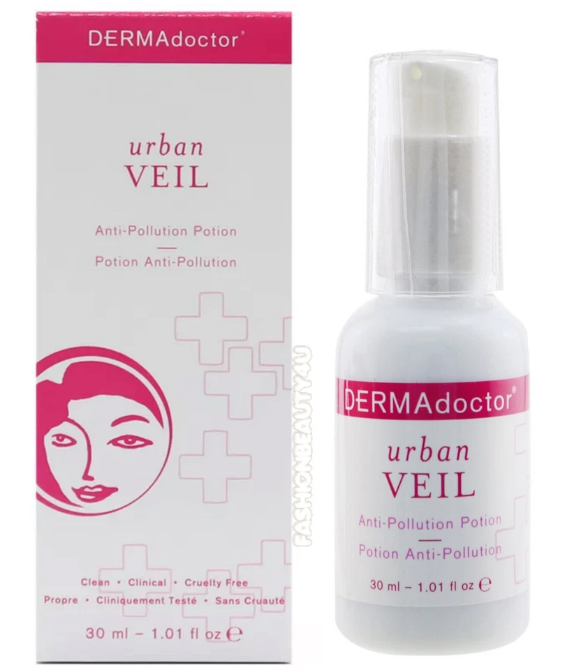 DERMAdoctor Urban Veil poción anticontaminación 30 ml/1,01 fl oz tamaño COMPLETO nuevo en caja sellado Foto 1 de 4