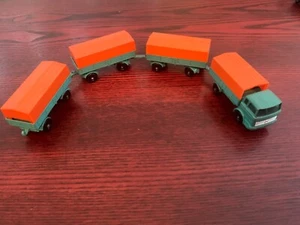 VINTAGE - Lesney Matchbox Series - Mercedes Truck #1 / Trailers #2 - Picture 1 of 5