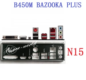 I/O Shield Backplate For MSI B450M BAZOOKA PLUS Motherboard IO - Imagen 1 de 4