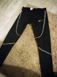 Nike Mens Dri Fit Running Pants Black Size Large Slim Drawstring - Picture 1 of 5