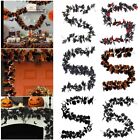 71'' Halloween Artificial Autumn Fall Maple Leaves Garland Hanging Home Decor