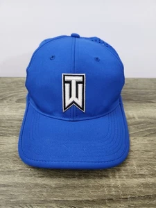 Nike Golf Tiger Woods Mütze Kappe Herren blau verstellbarer Riemen belüftet Polyester - Bild 1 von 6
