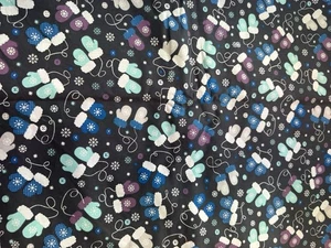 Baumwollstoff mit Fäustlingen 4 Yards 26" Posten - Bild 1 von 1