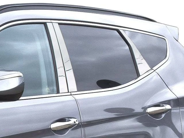 Tapicería de pilar de acero inoxidable 6 piezas para Hyundai Santa Fe 2013-2018 Foto 1 de 1