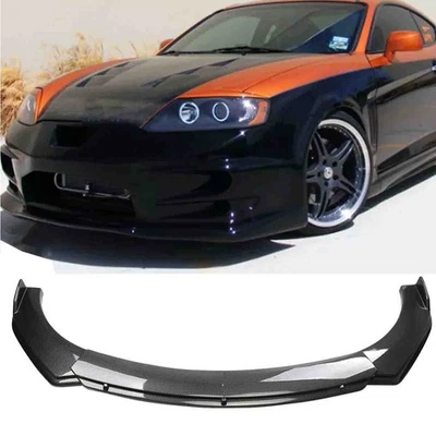 For Hyundai Tiburon Coupe Carbon Look Front Bumper Lip Spoiler Splitter Cover - Изображение 1 из 4