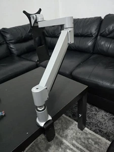 Support Moniteur Durable PRO avec Bras pour 1 Écran | Fixation Pince de Bureau - Photo 1/3