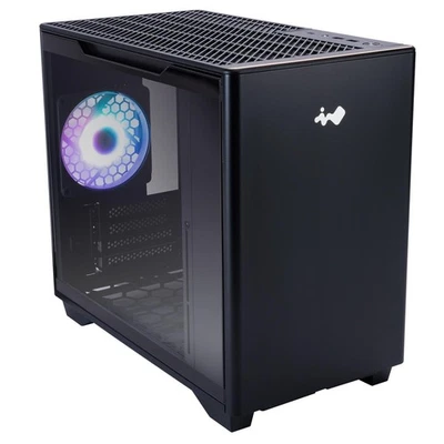 In Win Case Mini Tower A3 Nero per Giocare con Vetro Temperato - Immagine 1 di 4