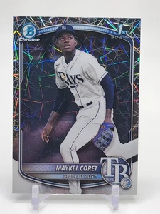 Bowman Chrome #BCP-240 2025 Maykel Coret Prospects láser Tampa Bay Rays - Imagen 1 de 2