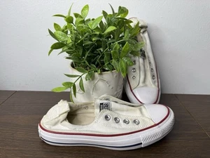 Converse Shoreline White Size 6 Women Elastic Back Sneaker - Picture 1 of 10