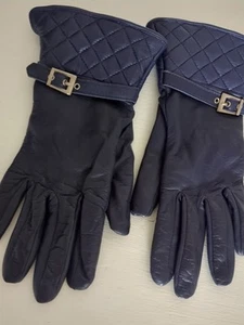 Dents Purple Leather Gloves - Picture 1 of 6