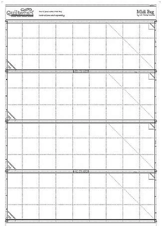 Quiltsmart Midi Bag Printed Interfacing for Easy Bag Making Art Supplies - Image 1 of 1