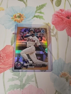 2017 Bowman Chrome Byron Buxton Orange Refractor /25 SP - Image 1 of 2