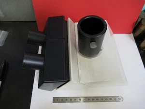 LEICA LEITZ GERMANY DMRB TRINOCULAR HEAD MICROSCOPE PART AS PICTURED T5-A-03 - Picture 1 of 12