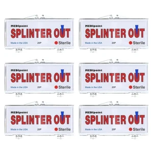 Medipoint Splinter Out Splinter Remover - 6 PACKS of 10!!!!!! Made in the USA!!! - Picture 1 of 8