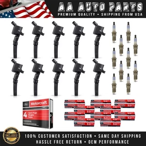 10 bobinas de encendido y 10 bujías Motorcraft para Ford E-350 E-450 6,8 L V10 FD503 - Imagen 1 de 11