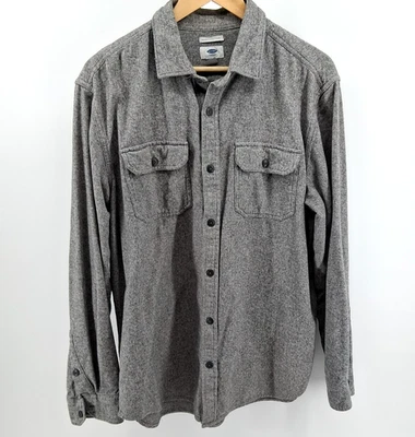 Old Navy Gray Shacket Mens Sz XLT Regular Fit Tall Outdoor Utility Gorpcore Fall - Image 1 of 4