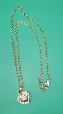 Colgante Corazón MICHAEL KORS Tonificado Dorado PATRIMONIO con Cadena Foto 1 de 4