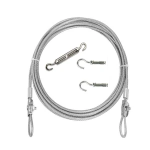 Clothesline, Stainless Steel Clothesline Wire Outdoor Cable Wire Rope Laundry... - Picture 1 of 5