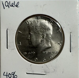 1966 50C Kennedy Silver Half Dollar - US Silver Coin - Picture 1 of 3