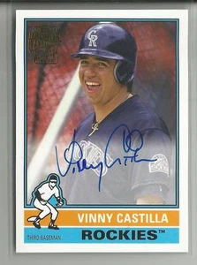 2015 Topps Archives Fan Favorites Vinny Castilla Autograph Card Colorado Rockies - Picture 1 of 1