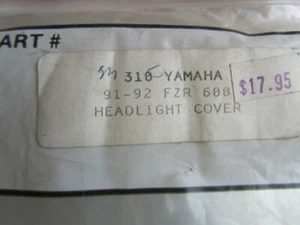 Yamaha FZR600 1991-92 cubierta de faros transparente Maier Mfg - Imagen 1 de 2
