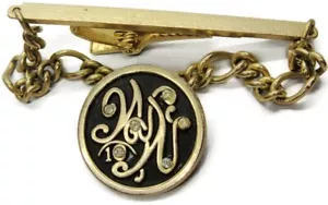 Clip de corbata de cuello deslizante de colección 2 1/2" Weight Watchers con cadena tono dorado con pedrería - Imagen 1 de 6