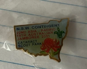 Australian Boy Scout Pin Badge 2001 Jamboree Cataract Park NSW - Picture 1 of 1