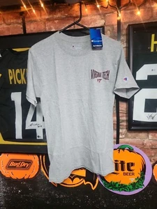 NEW CHAMPION VIRGINIA TECH HOKIES MEN'S T-SHIRT SMALL Official NCAA Licensed - Picture 1 of 6