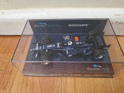 MINICHAMPS 1/43 WILLIAMS FW27 ROSBERG TESTING SILVERSTONE 2005 DIECAST F1 CAR - Image 1 of 3