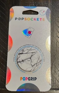 PopSockets PopGrip Phone Holder - White Dove Marble - new - Picture 1 of 1