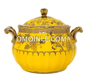 SOPERA AMARILLA PARA OSHUN MEDIANA, TUREEN AMARILLO PARA OCHUN TAMAÑO MEDIANO 9348 - Imagen 1 de 4