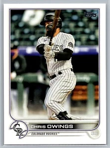 Chris Owings 2022 Topps BASEBALL #462 Colorado Rockies - Picture 1 of 2