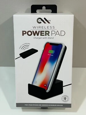 Case Mate Power Pad Fast Qi Wireless Charger Charging Stand Dock iPhone Android - Image 1 of 3