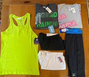 Lot of 6 Y Unisex Athletic Clothes, 3Shorts, 2 Olympia Sport Shirts&Tank Size M - Picture 1 of 6