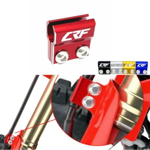 CRF LOGO Front Brake Lines Hose Clamp Holder For HONDA CRF450X 450R 450L 450RX - Foto 1 di 40