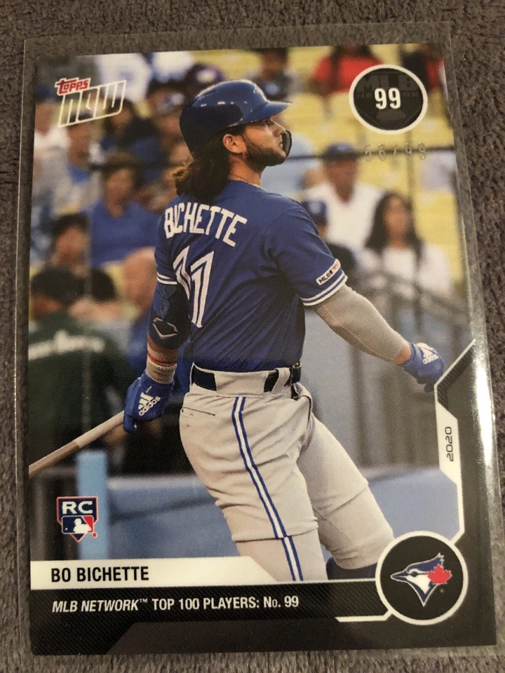2020 Topps Now MLB Network Top 100 Bo Bichette BlueJays Rookie Parallel /99 💎 - Image 1 of 3