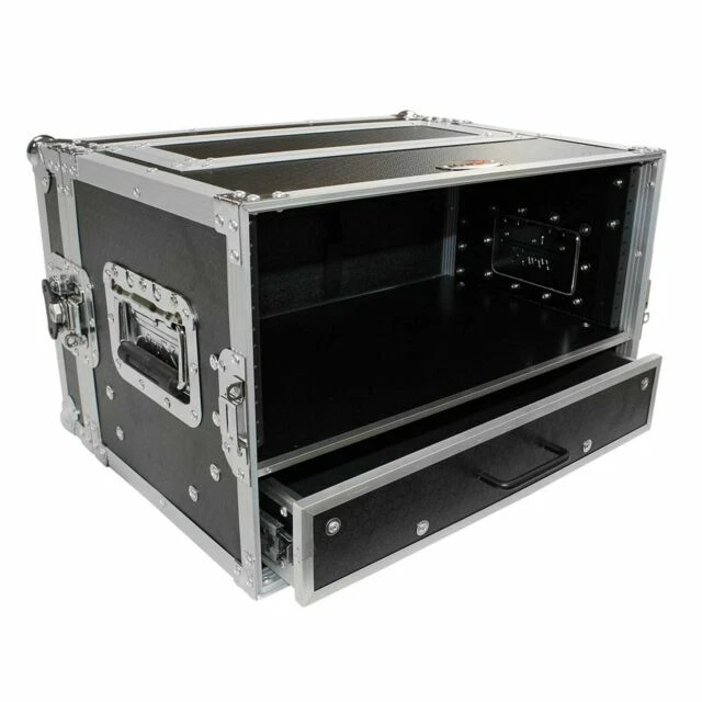 ProX 4-RU Rack Case with 2-RU Rack Drawer