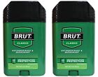 Brut Deodorant 2 Ounce Oval Solid Classic Scent(Anti-Perspirant) (59ml) (2 Pack)